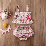 Dahlia Floral Ruffle Set
