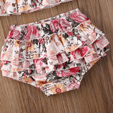 Dahlia Floral Ruffle Set