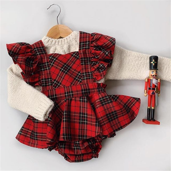 Holly Tartan Romper Set