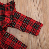 Holly Tartan Sleeved Romper Set