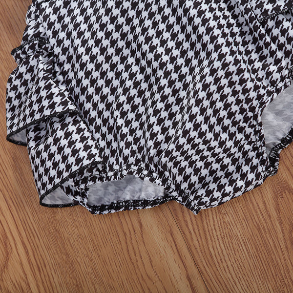 Ellis Houndstooth Romper Set