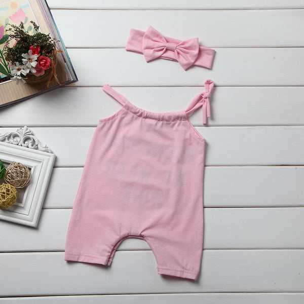 Pink Wednesday Romper Set