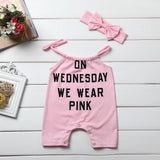Pink Wednesday Romper Set