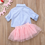 Carly Pin Stripe Tutu Set