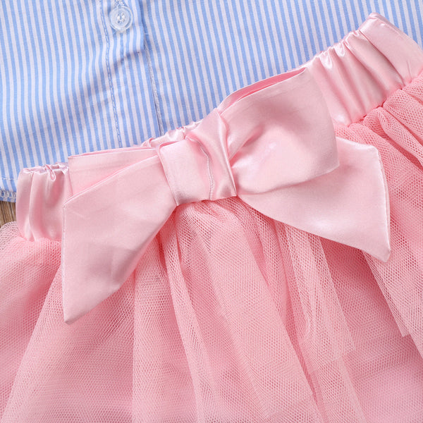Carly Pin Stripe Tutu Set