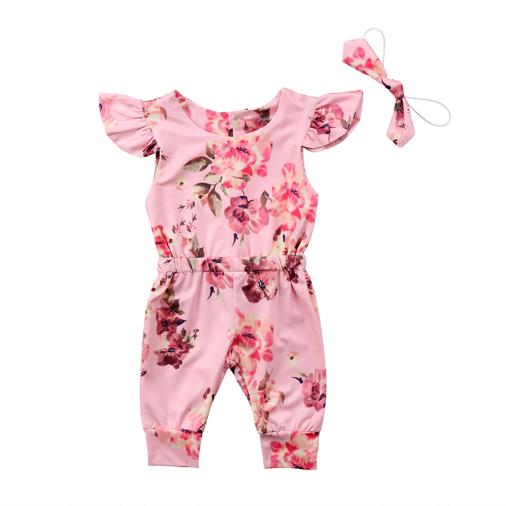Ruby Floral Romper Set