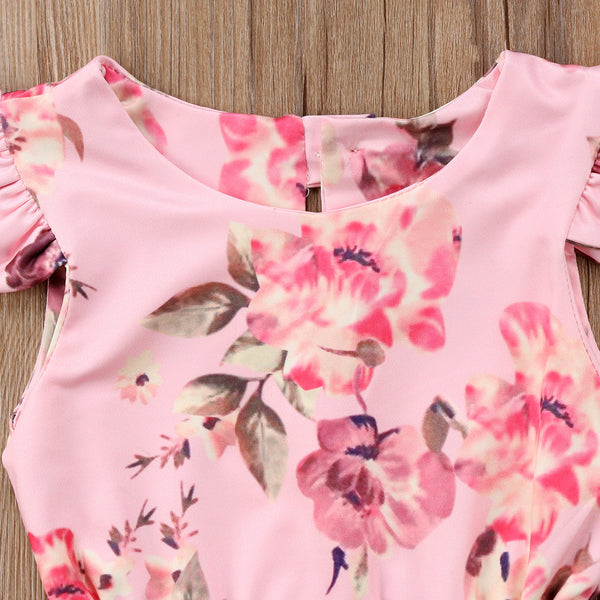 Ruby Floral Romper Set