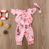 Ruby Floral Romper Set