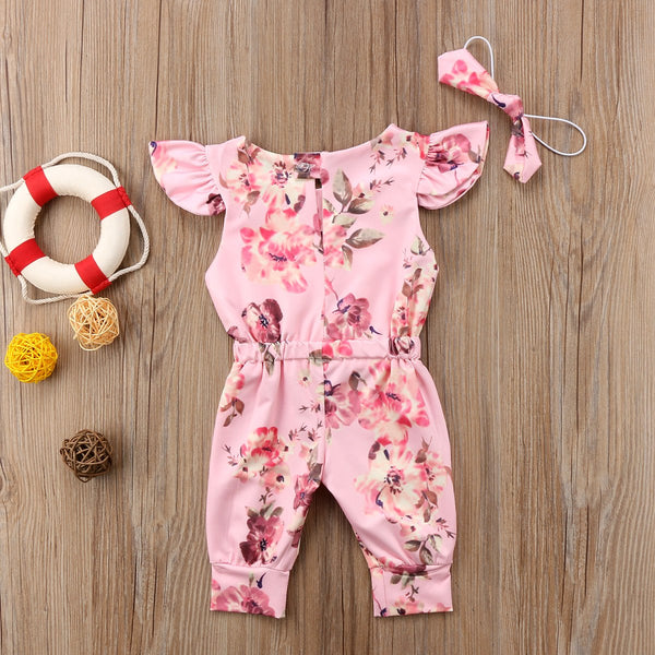 Ruby Floral Romper Set