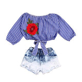 Sofia Denim Shorts Set