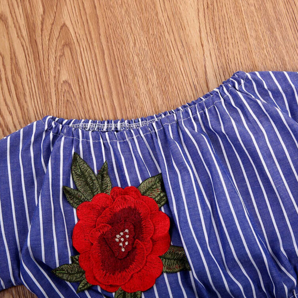 Sofia Denim Shorts Set