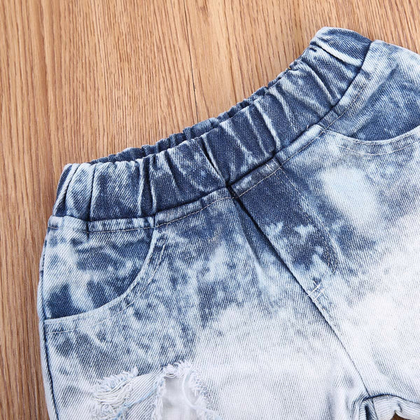 Sofia Denim Shorts Set