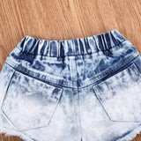 Sofia Denim Shorts Set