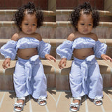 Garcia Off-Shoulder Stripe Set