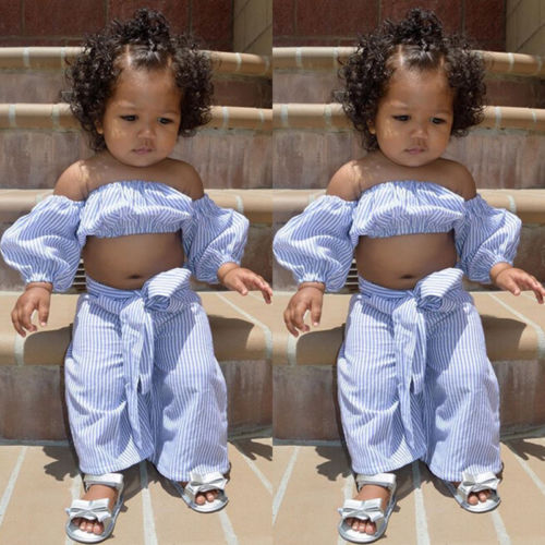 Garcia Off-Shoulder Stripe Set