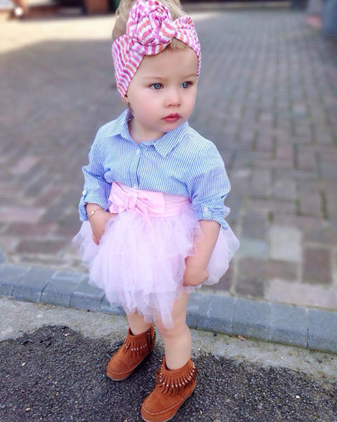 Carly Pin Stripe Tutu Set