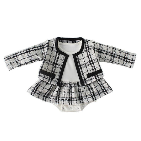 Holly Tartan Sleeved Romper Set