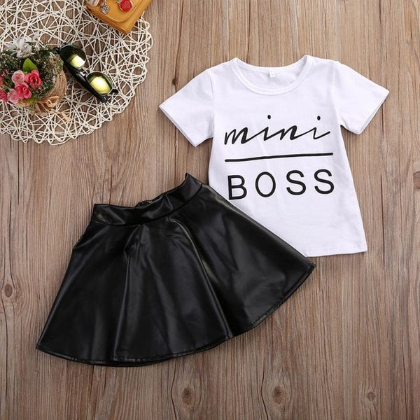 'Mini Boss' Skirt Set