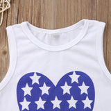 Miss America Denim Shorts Set