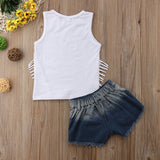 Miss America Denim Shorts Set