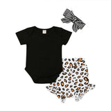 Brianna Leopard Shorts Set