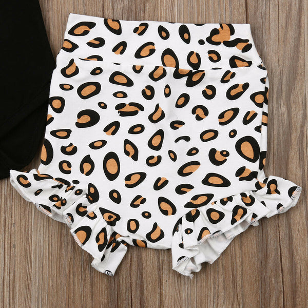 Brianna Leopard Shorts Set