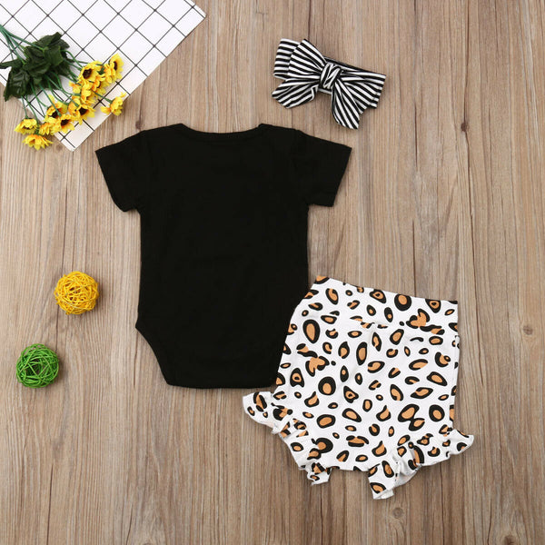 Brianna Leopard Shorts Set