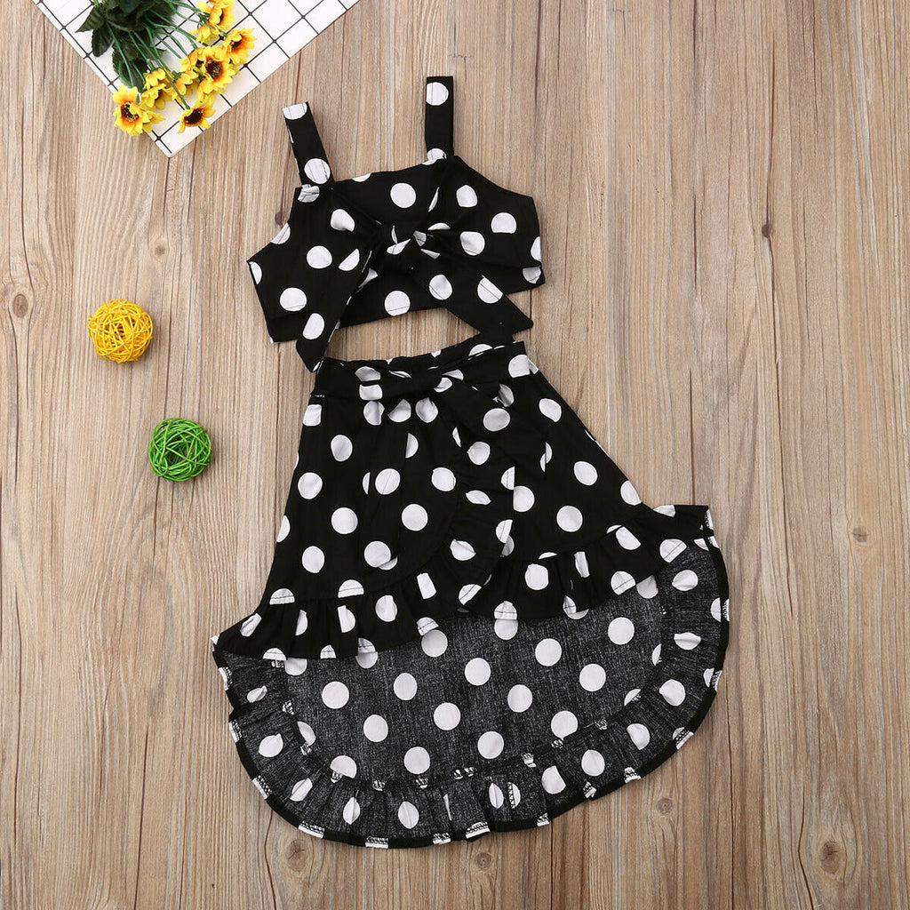 Stella Polka-Dot Skirt Set