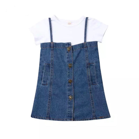 Chloe Denim Dress Set Chic Bubs Chloe Denim Dress Set Chic Bubs
