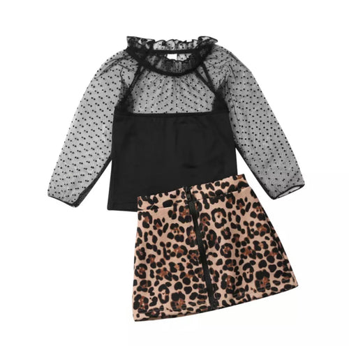 Lorelai Leopard Skirt Set