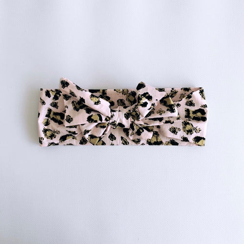 Pretty in Pink Leopard Print Headwrap