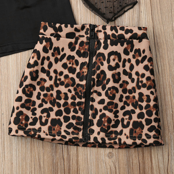 Lorelai Leopard Skirt Set