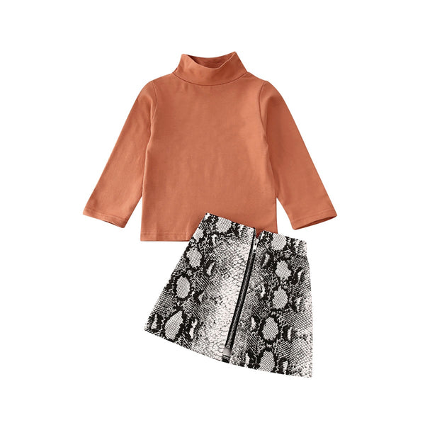Rachael Snake Print Skirt Set