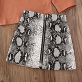 Rachael Snake Print Skirt Set