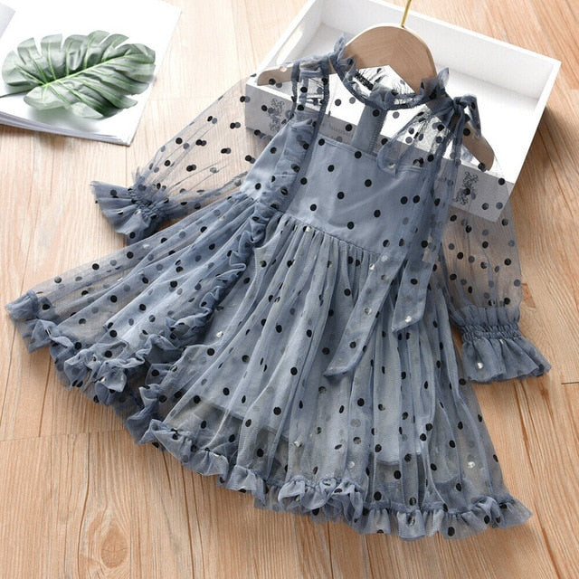 Treat Ürself dot tulle one-piece (gray) Treat Ürself dot tulle one-piece (gray)（Sparkly Polka Dot
