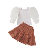 Tamra Mesh Sleeve Skirt Set