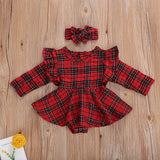 Holly Tartan Sleeved Romper Set