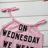 Pink Wednesday Romper Set
