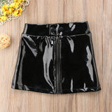 Naomi Faux Leather Skirt