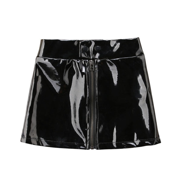 Naomi Faux Leather Skirt