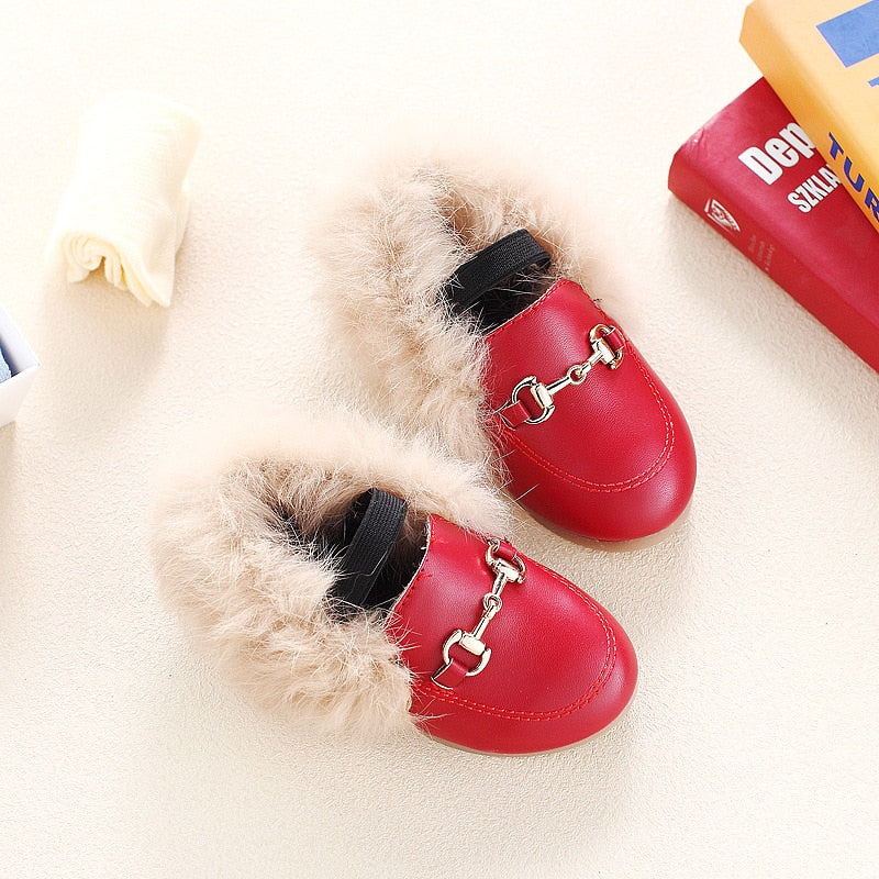 fur loafer