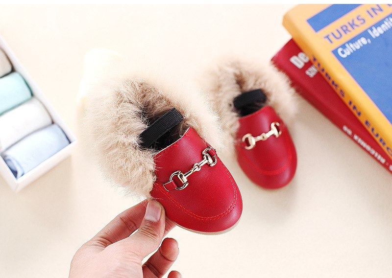 fur loafer