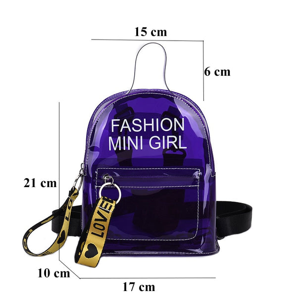 Mini Fashionista Jelly Backpack